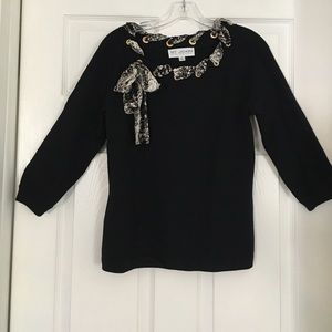 St John Collection black sweater like new